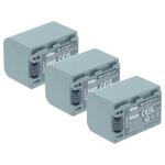 Vhbw 3x batterie compatible avec sony dcr - dvd405e, dcr - dvd705e, dcr - dvd705, dcr - dvd505, dcr - ...