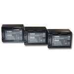 Vhbw 3x batterie compatible avec sony dcr - hc53(e), dcr - hc51(e), dcr - hc62(e) cam�ra vid�o cam�scope ...