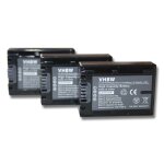 Vhbw 3x batterie compatible avec sony hdr - cx520ve, hdr - cx550ve, hdr - cx550e cam�ra vid�o cam�scope ...