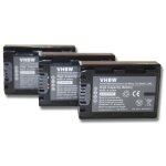 Vhbw 3x batterie compatible avec sony hdr - xr105, hdr - xr105e, hdr - xr106 cam�ra vid�o cam�scope (500mah, ...
