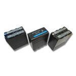 Vhbw 3x batterie compatible avec sony minidv ccd - trv715, ccd - trv68, ccd - trv67, ccd - trv66, ccd ...