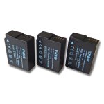 Vhbw 3x batterie compatible avec panasonic lumix dmc - gh2kk, dmc - gh2kgk, dmc - gh2ks appareil photo ...