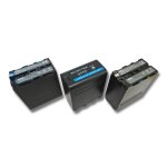 Vhbw 3x batterie compatible avec panasonic nv - dr1, nv - dp1, nv - ds1eg, nv - ds100, nv - dx1, nv - ...