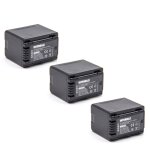 Vhbw 3x batterie compatible avec panasonic hc - v720mgk, hc - v727, hc - v720m, hc - v720gk, hc - v727eb ...