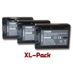 Vhbw 3x li - ion batterie 600mah (7. 2v) pour appareil numrique camescope sony pxw - x70 remplace np ...