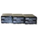 Vhbw 3x li - ion batterie 7800mah (14. 8v) avec puce d'information pour appareil numrique camescope ...