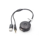 Vhbw adaptateur audio usb bluetooth pour bmw 3er coup ds 09 / 2006, bmw 3er cabrio ds 03 / 2007