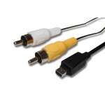 Vhbw adaptateur en composite audio - video compatible avec olympus pen e - pl7, e - pl8, e - pm1, e - ...