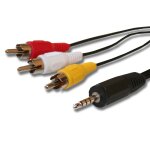 Vhbw adaptateur audio video av c�ble en composite compatible avec sony ccd - trv218, ccd - trv228, ccd ...