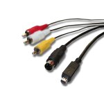 Vhbw adaptateur audio video av c�ble en composite compatible avec sony dcr - dvd101, dcr - dvd101e, dcr ...