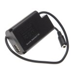 Vhbw adaptateur batterie factice compatible avec panasonic lumix dc - s1, dc - s1r appareil photo, reflex, ...