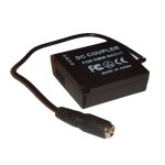 Vhbw adaptateur batterie factice compatible avec panasonic lumix dmc - s6, dmc - gx80h, dmc - gx80w, ...