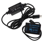Vhbw alimentation usb compatible avec panasonic lumix dmc - fz150 appareil photo, camra vido - coupleur ...