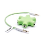 Vhbw audio splitter, r�partiteur 5 sorties aux vert pour �couteurs, boxs, hauts - parleurs, tablettes ...
