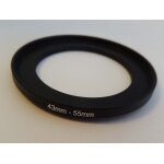 Vhbw bague d'adaptation de filtre step - up de 43 mm vers 55 mm pour objectif d'appareil photo - adaptateur, ...