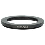 Vhbw bague d'adaptation step - down 55 mm vers 43 mm compatible avec pentax appareil photo - r�ducteur, ...
