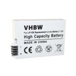Vhbw batterie compatible avec canon eos rebel t4i appareil photo, reflex num�rique (900mah, 7, 2v, li ...