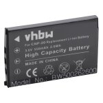 Vhbw batterie remplacement pour casio np - 20dba, np - 20 pour appareil photo (550mah, 3, 6v, li - ion) ...