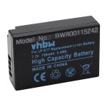 Vhbw batterie remplacement pour canon lp - e17 pour appareil photo (750mah, 7, 2v, li - ion)