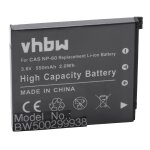 Vhbw batterie remplacement pour casio np - 60 pour appareil photo aprn (550mah, 3, 6v, li - ion)