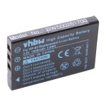 Vhbw batterie compatible avec samsung digimax v10, v800 appareil photo, reflex numrique (1000mah, 3, ...