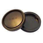 Vhbw lot de bouchons pour objectif compatible avec sony e 18 - 55mm f3, 5 - 5, 6, 30mm f3, 5 macro appareil ...