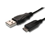 Vhbw c?ble de donn?es usb (usb standard de type a sur appareil photo) 145cm compatible avec panasonic ...