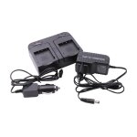 Vhbw chargeur de batterie double compatible avec casio np - 120 appareil photo, dslr, action - cam Vhbw chargeur de batterie double compatible avec casio np - 120 appareil photo, dslr, action - cam