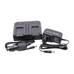 Vhbw chargeur de batterie double compatible avec jvc bn - vg121us, bn - vg138, bn - vg138ac, bn - vg138e, ...