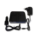 Vhbw chargeur double compatible avec sony alpha 6500, 7, 3000, 5000, 5100, 6000, 7 ii, 6300 cam�ra cam�scope ...