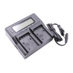 Vhbw chargeur de batterie double compatible avec sony np - fv50, np - fv70 camra, dslr, action - cam ...