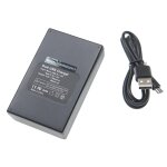 Vhbw chargeur usb double compatible avec canon powershot sx620hs, sx730hs, sx740hs, sx720hs cam�ra action ...