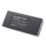 Vhbw chargeur de batterie double usb / micro - usb compatible avec sony trv56e, upx - 2000 appareil photo, ...