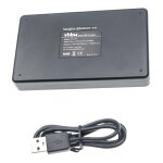 Vhbw chargeur de batterie double usb compatible avec netgear / arlo vma5400 - 10000s, vmc4040p cam�ra, ...