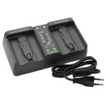 Vhbw chargeur double remplacement pour nikon mh - 26 pour cam�ra, action - cam - chargeur