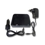 Vhbw chargeur double compatible avec canon digital ixus 90is, 860is, 870 is, 900 ti, 95is camra camscope ...