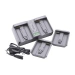 Vhbw chargeur double compatible avec canon lp - e19, lp - e4, lp - e4n camra, action - cam - chargeur, ...