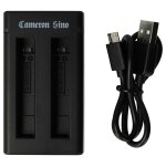 Vhbw chargeur double compatible avec insta360 one x3 camra action - cam - station + cble micro - usb, ...