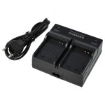 Vhbw chargeur double compatible avec jvc bn - vh105 cam�ra action - cam + t�moin de charge
