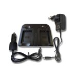 Vhbw chargeur double compatible avec nikon coolpix b600, p300, p310, p330, aw130, aw120s cam�ra cam�scope ...