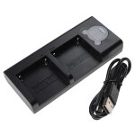 Vhbw chargeur double compatible avec sony mavica mvc - fd85, mvc - fd87 camra, camscope, action - cam ...