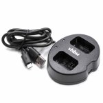 Vhbw chargeur micro - usb double compatible avec sony cybershot dsc - rx10 ii, dsc - rx10 cam�ra cam�scope ...