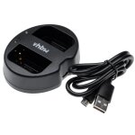 Vhbw chargeur micro - usb double compatible avec sony hvr - z1, hvr - z1j, hvr - z1c, hvr - z1e cam�ra ...