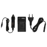 Vhbw chargeur compatible avec panasonic sdr - sw21 camra camscope action - cam + cble de voiture + ...