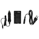 Vhbw chargeur compatible avec pentax d - li8 cam�ra cam�scope action - cam + c�ble de voiture + t�moin ...