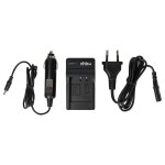 Vhbw chargeur compatible avec pentax q - s1, q7, q, q10 cam�ra cam�scope + c�ble de voiture + t�moin ...