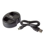 Vhbw chargeur usb de batterie double compatible avec sigma sd quattro batterie appareil photo digital, ...