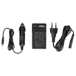 Vhbw chargeur remplacement pour casio bc - 60l pour cam�ra cam�scope action - cam + c�ble de voiture ...