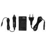 Vhbw chargeur compatible avec ricoh caplio r50 cam�ra cam�scope action - cam + c�ble de voiture + t�moin ...