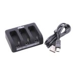 Vhbw chargeur triple compatible avec gopro hd hero 4 silver edition surf cam�ra, cam�scope, action - ...